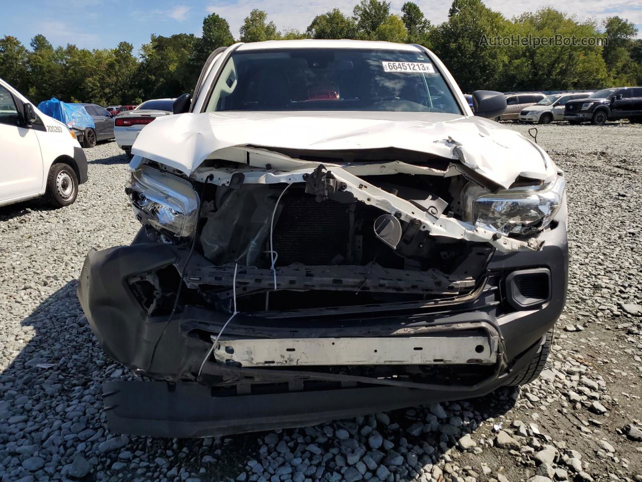 2020 Toyota Tacoma Access Cab White vin: 5TFRX5GN0LX179086