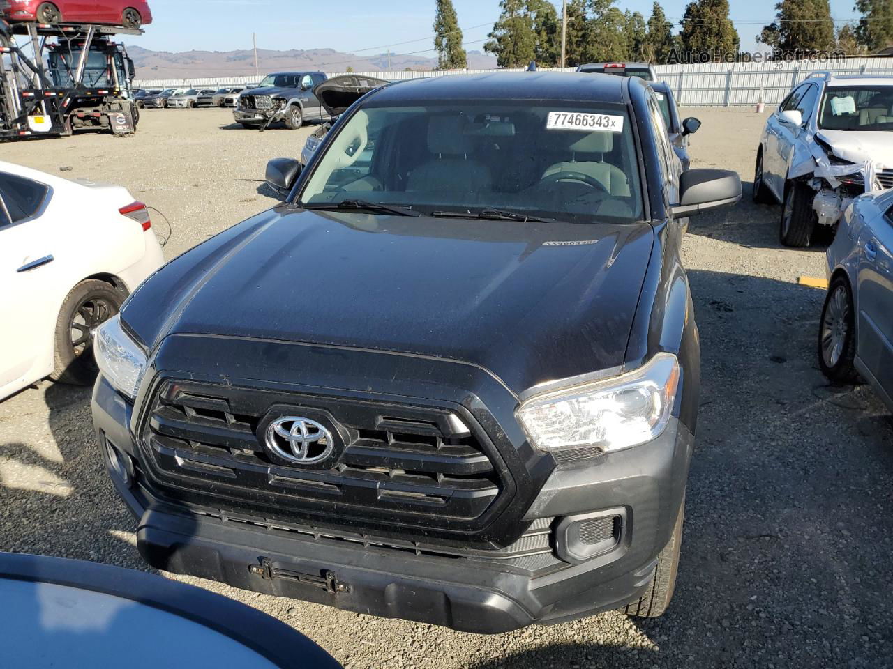 2017 Toyota Tacoma Access Cab Black vin: 5TFRX5GN1HX088822