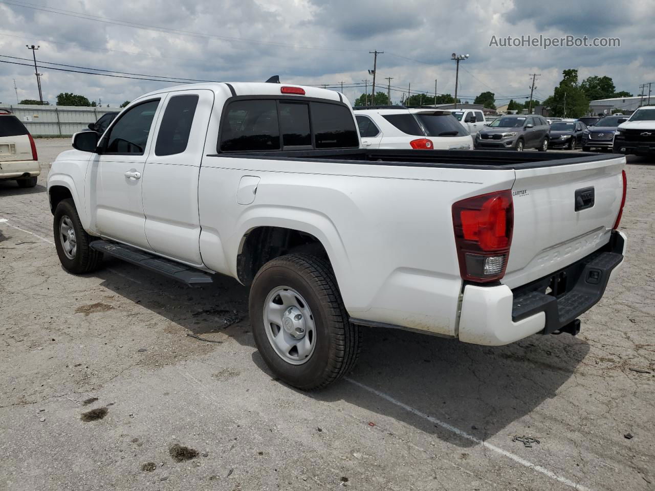 2019 Toyota Tacoma Access Cab White vin: 5TFRX5GN1KX153384