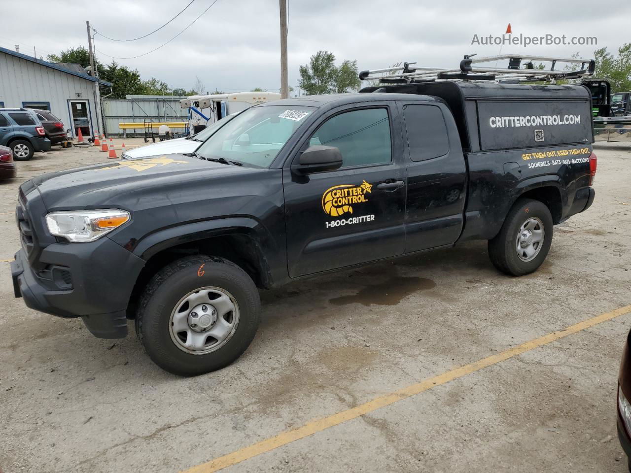 2019 Toyota Tacoma Access Cab Black vin: 5TFRX5GN1KX155281