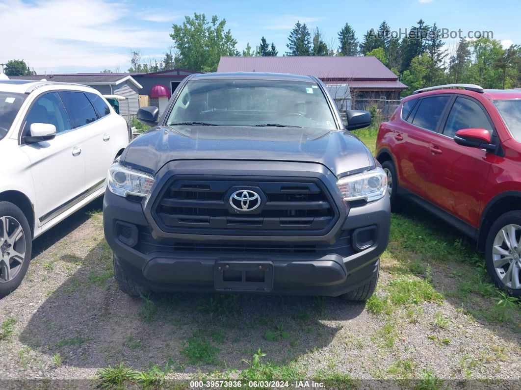 2017 Toyota Tacoma Sr Gray vin: 5TFRX5GN2HX081524