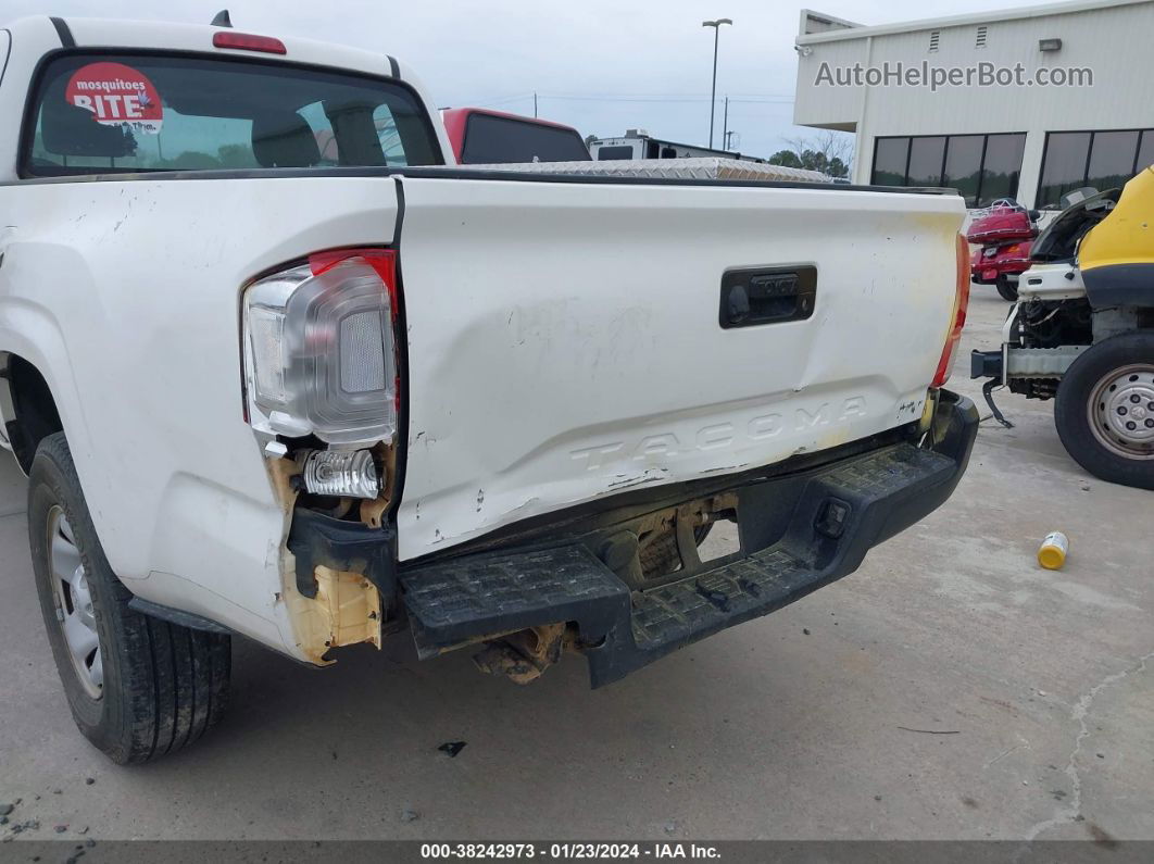 2017 Toyota Tacoma Sr White vin: 5TFRX5GN2HX086027