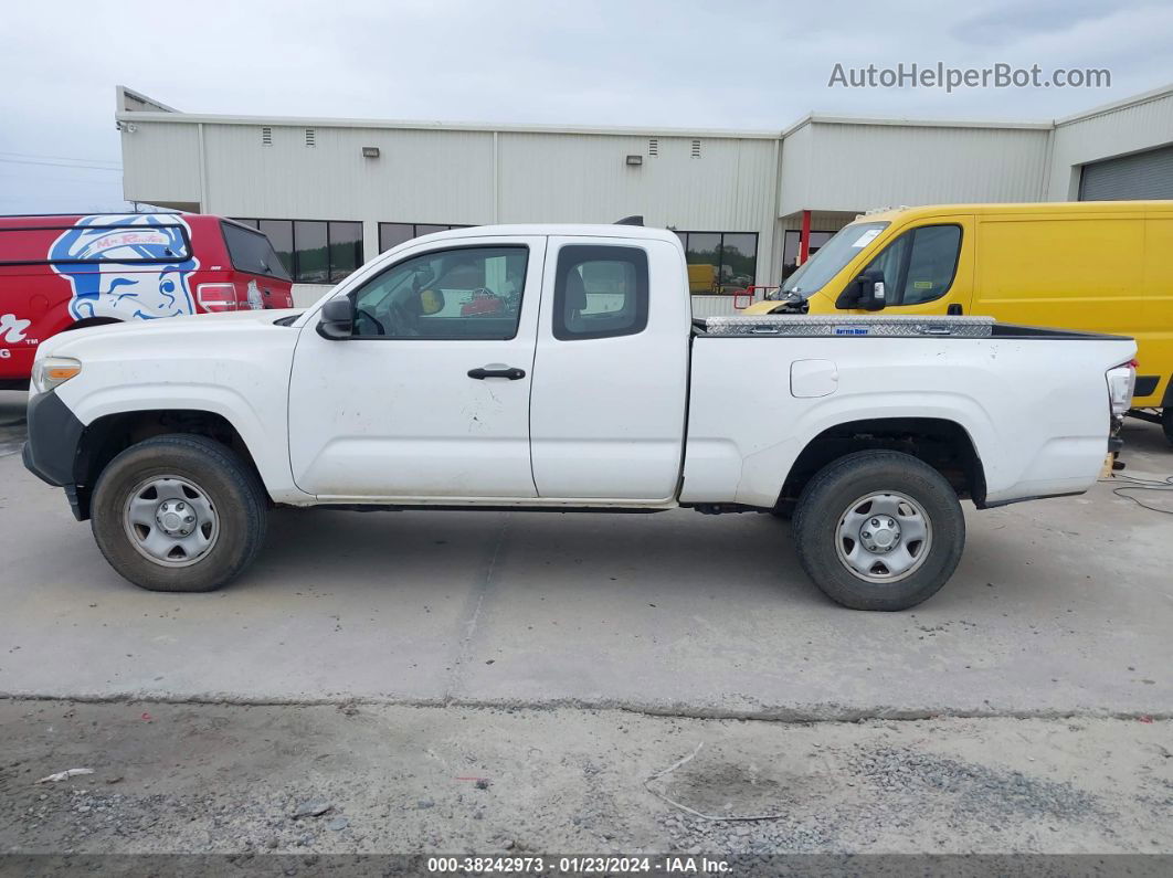 2017 Toyota Tacoma Sr White vin: 5TFRX5GN2HX086027