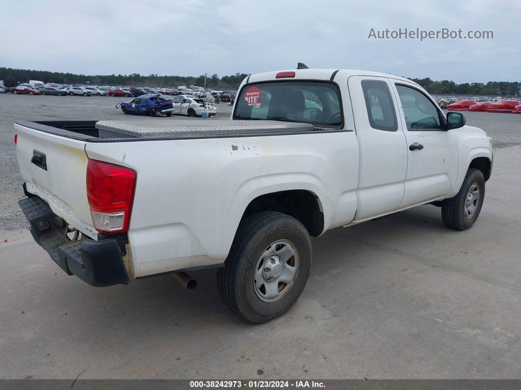 2017 Toyota Tacoma Sr White vin: 5TFRX5GN2HX086027