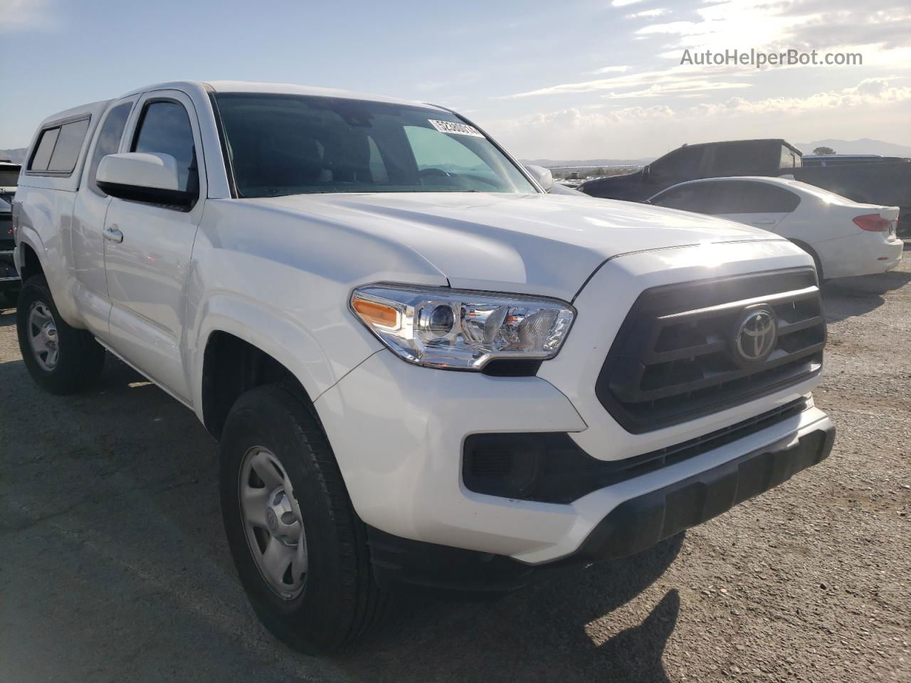 2020 Toyota Tacoma Access Cab White vin: 5TFRX5GN2LX171264