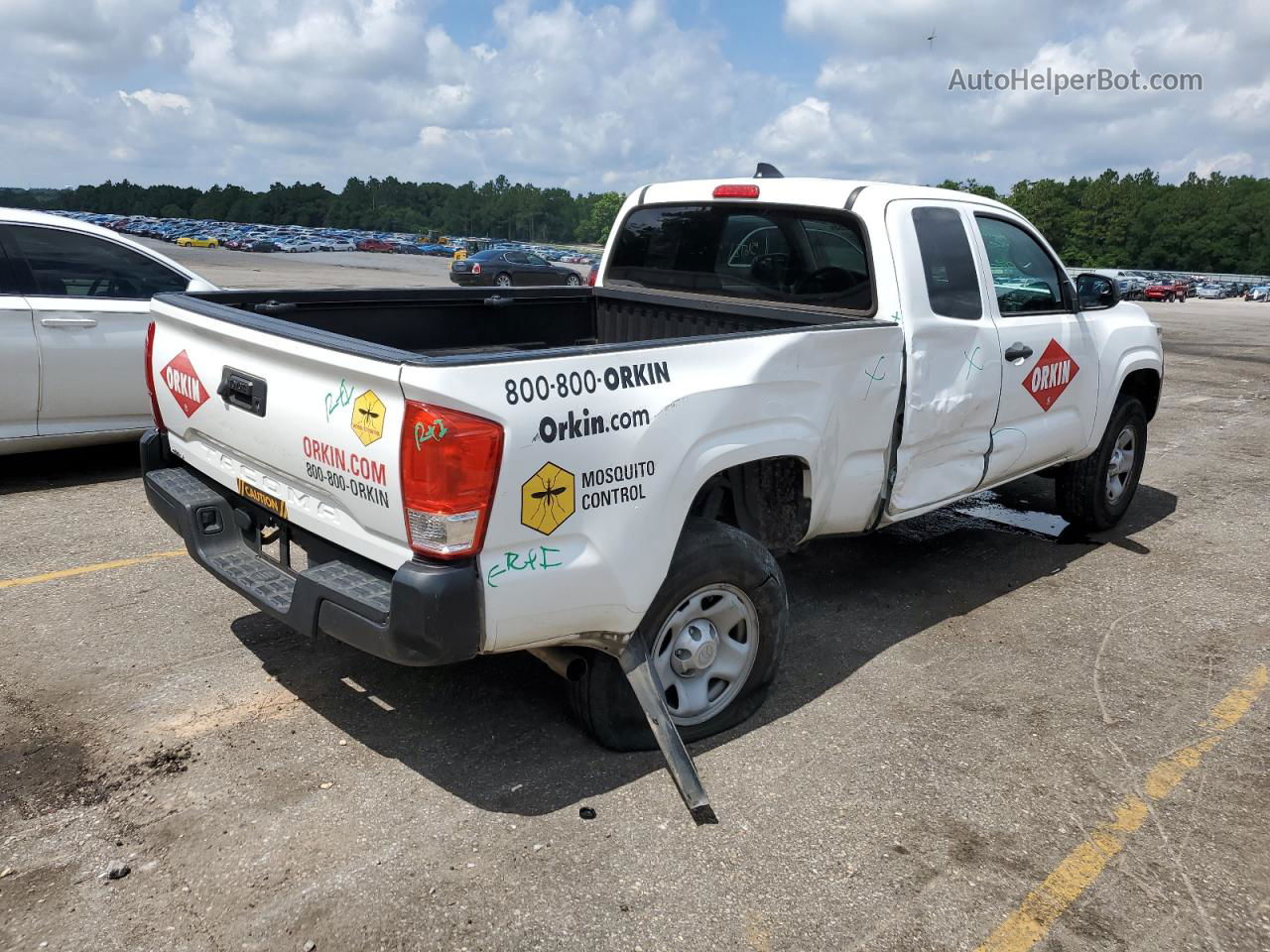 2020 Toyota Tacoma Access Cab Белый vin: 5TFRX5GN2LX176609