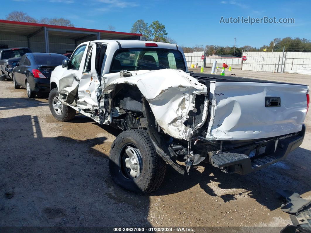 2017 Toyota Tacoma Sr White vin: 5TFRX5GN3HX077742