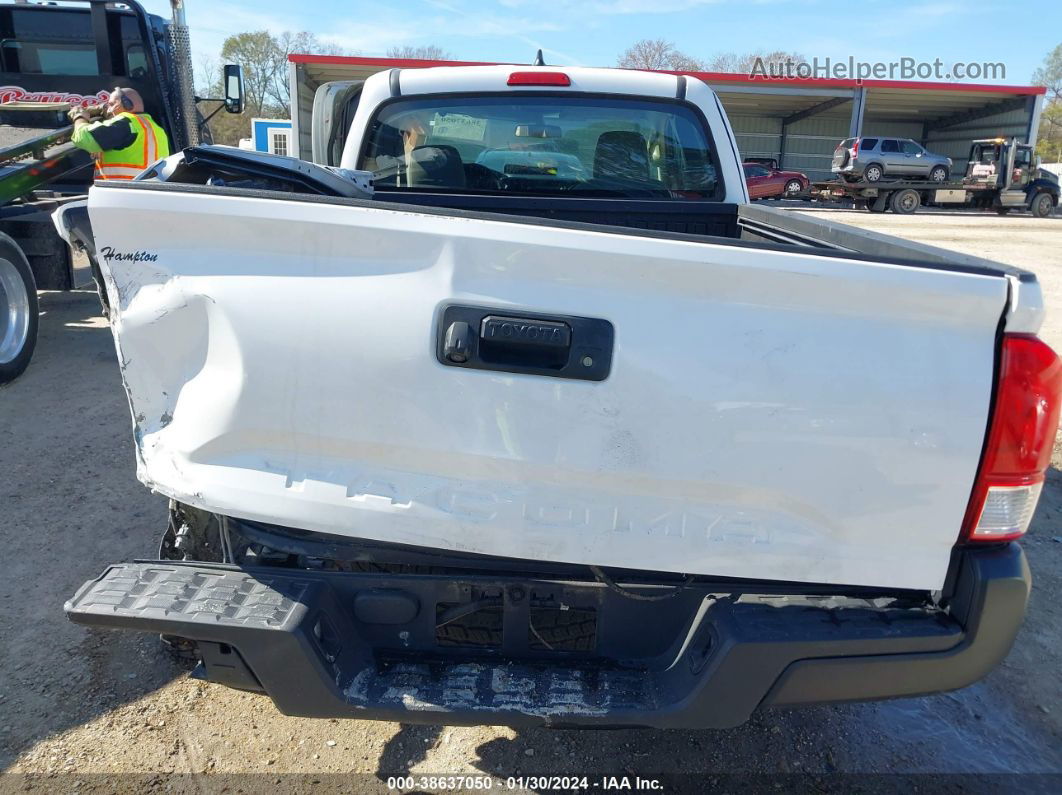 2017 Toyota Tacoma Sr White vin: 5TFRX5GN3HX077742