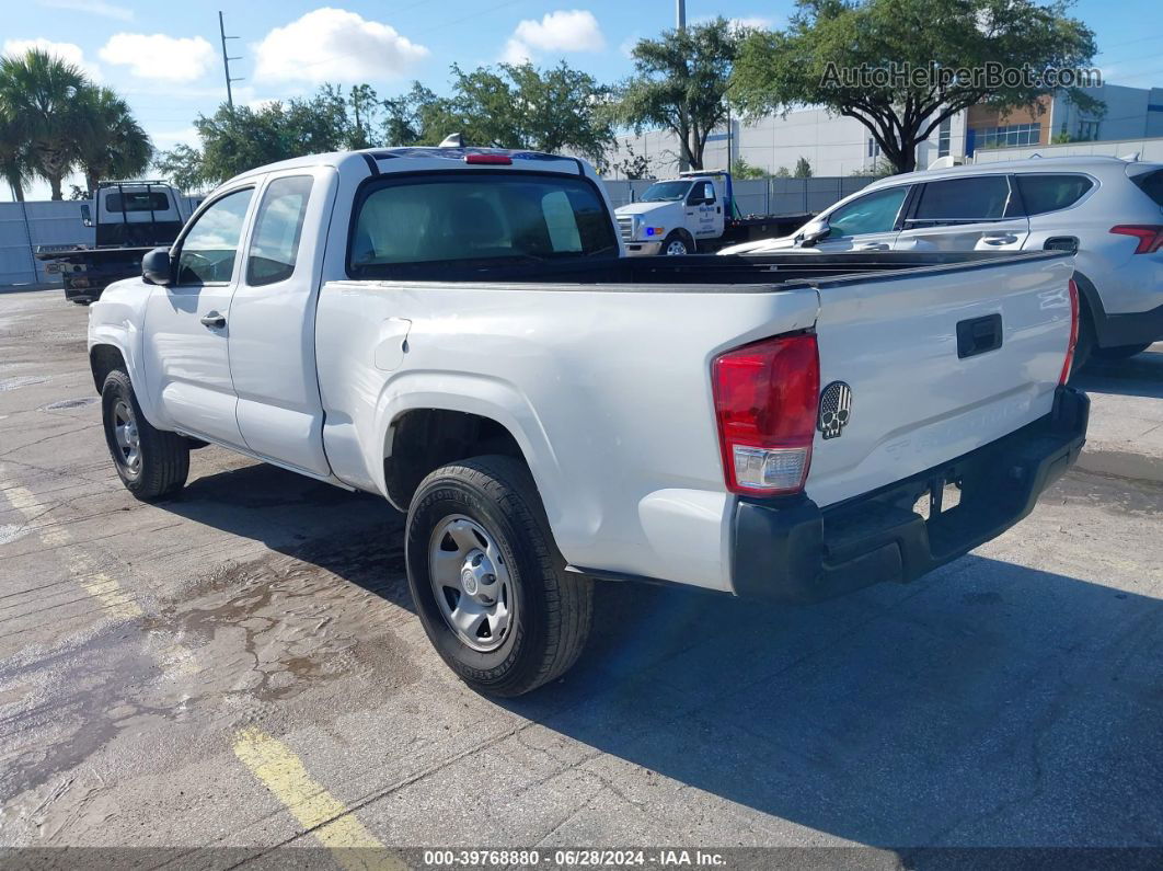 2017 Toyota Tacoma Sr White vin: 5TFRX5GN3HX084321