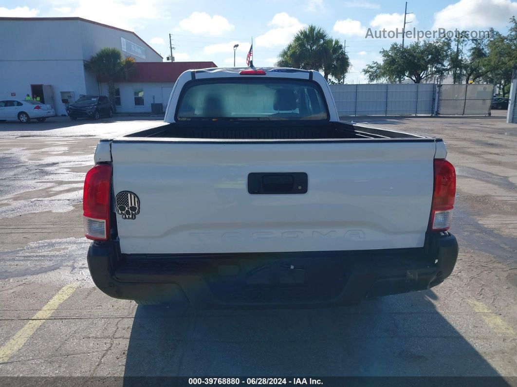 2017 Toyota Tacoma Sr White vin: 5TFRX5GN3HX084321