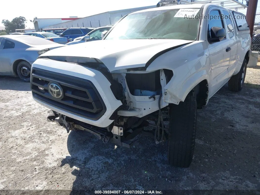 2020 Toyota Tacoma Sr White vin: 5TFRX5GN3LX170771