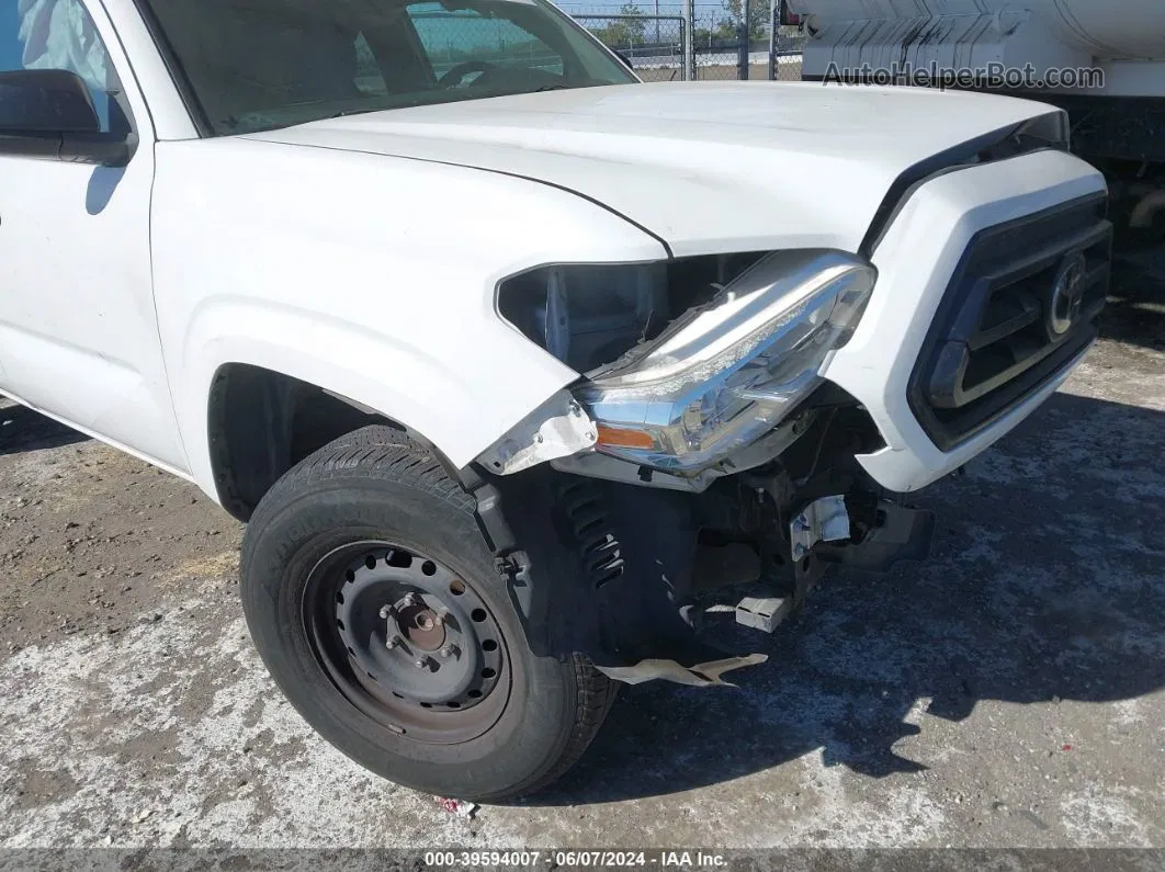 2020 Toyota Tacoma Sr White vin: 5TFRX5GN3LX170771