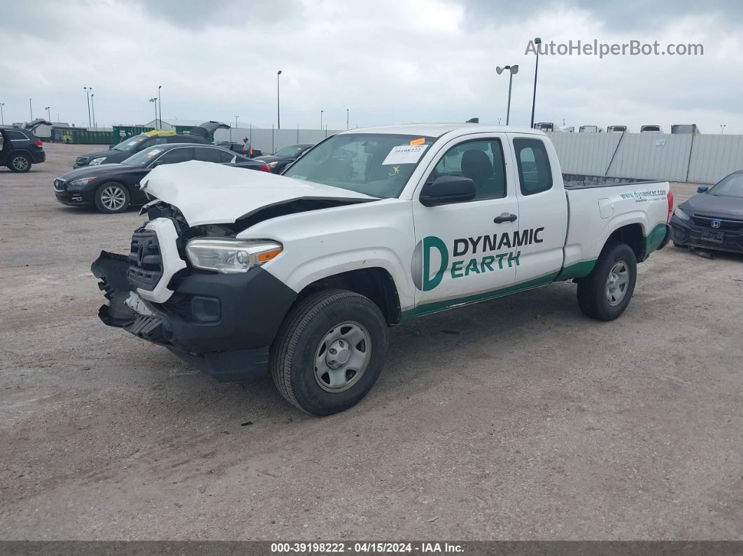 2017 Toyota Tacoma Sr White vin: 5TFRX5GN4HX078012