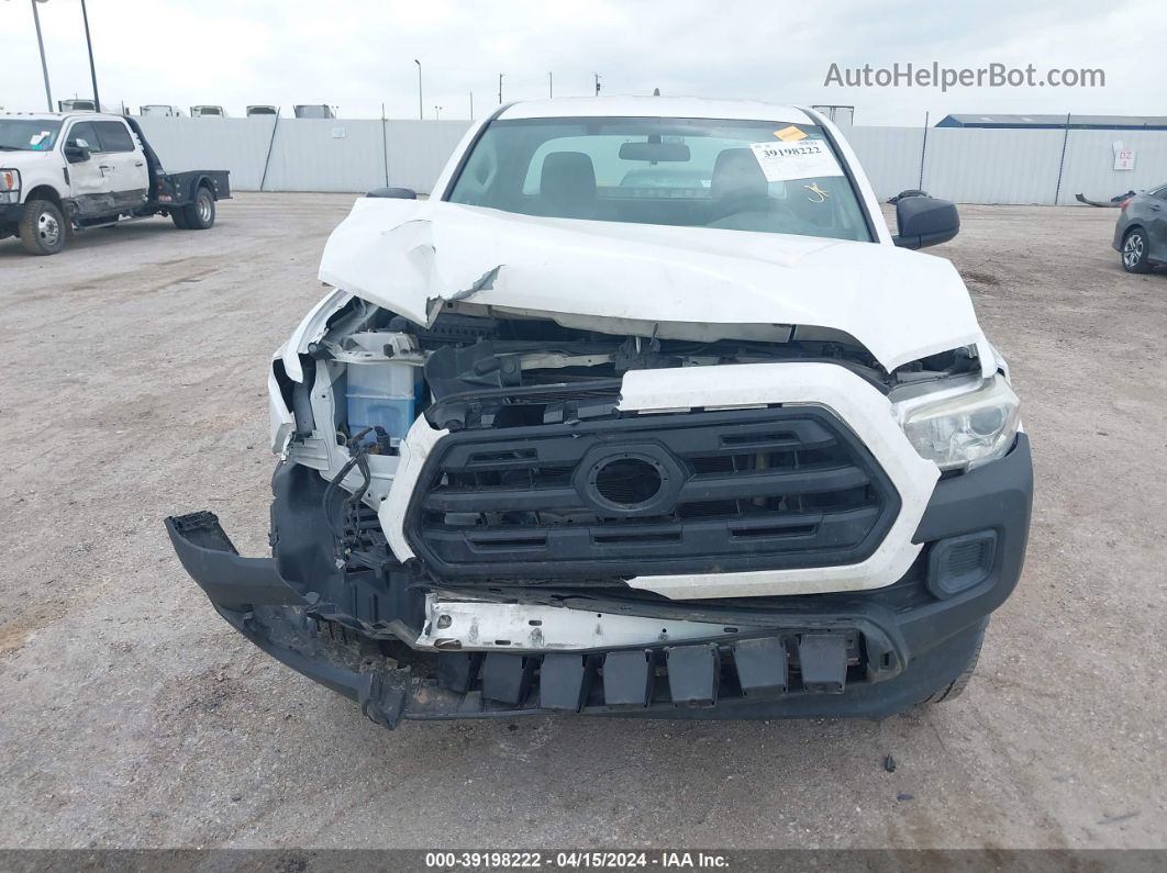 2017 Toyota Tacoma Sr White vin: 5TFRX5GN4HX078012