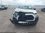 2017 Toyota Tacoma Sr White vin: 5TFRX5GN4HX078012