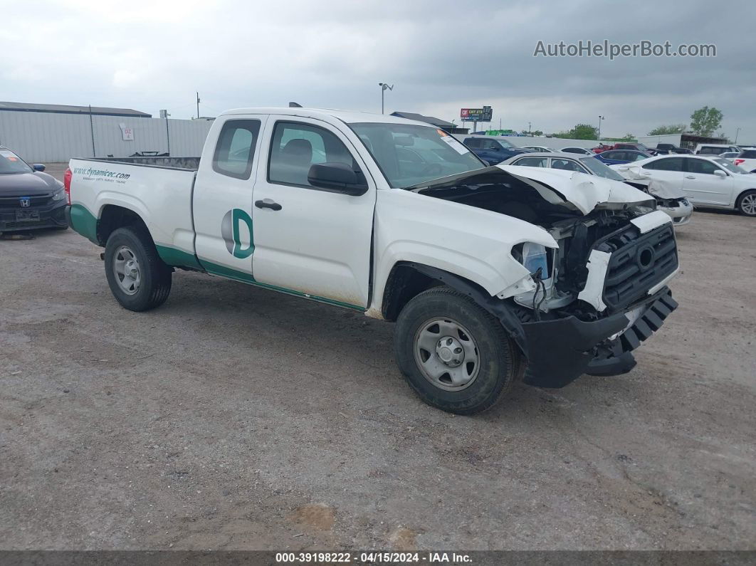 2017 Toyota Tacoma Sr White vin: 5TFRX5GN4HX078012