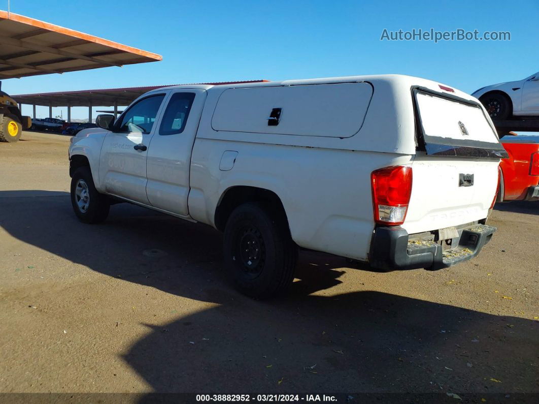 2017 Toyota Tacoma Sr Белый vin: 5TFRX5GN4HX082433