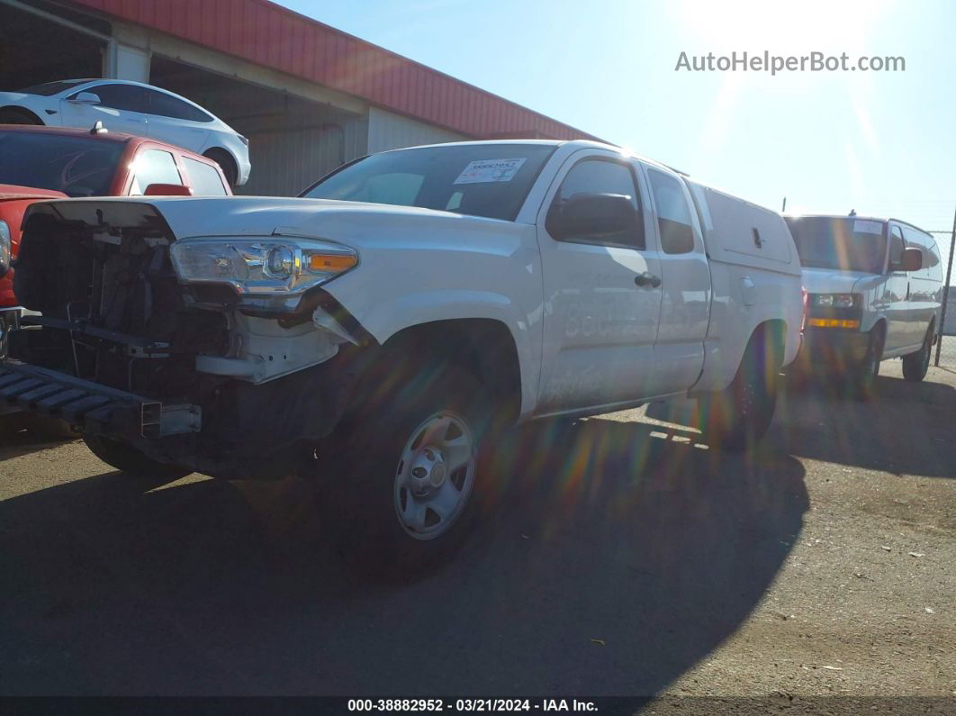 2017 Toyota Tacoma Sr Белый vin: 5TFRX5GN4HX082433