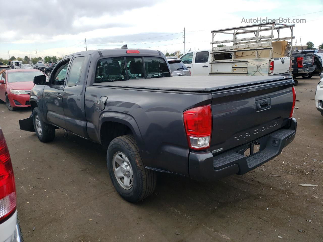 2017 Toyota Tacoma Access Cab Gray vin: 5TFRX5GN4HX090015