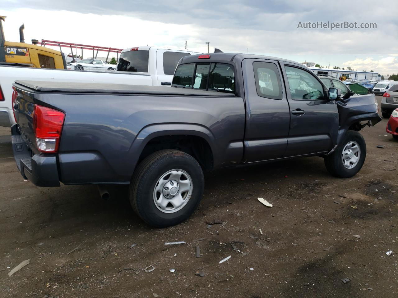 2017 Toyota Tacoma Access Cab Gray vin: 5TFRX5GN4HX090015