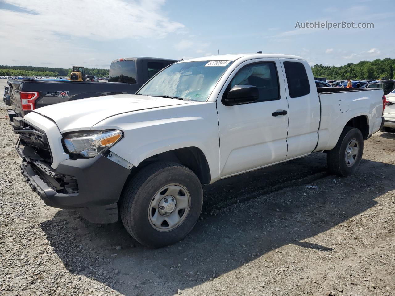 2019 Toyota Tacoma Access Cab White vin: 5TFRX5GN4KX141780