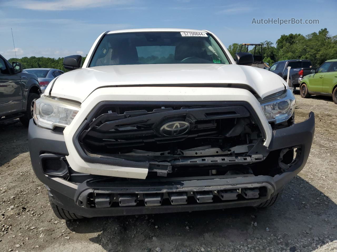 2019 Toyota Tacoma Access Cab White vin: 5TFRX5GN4KX141780