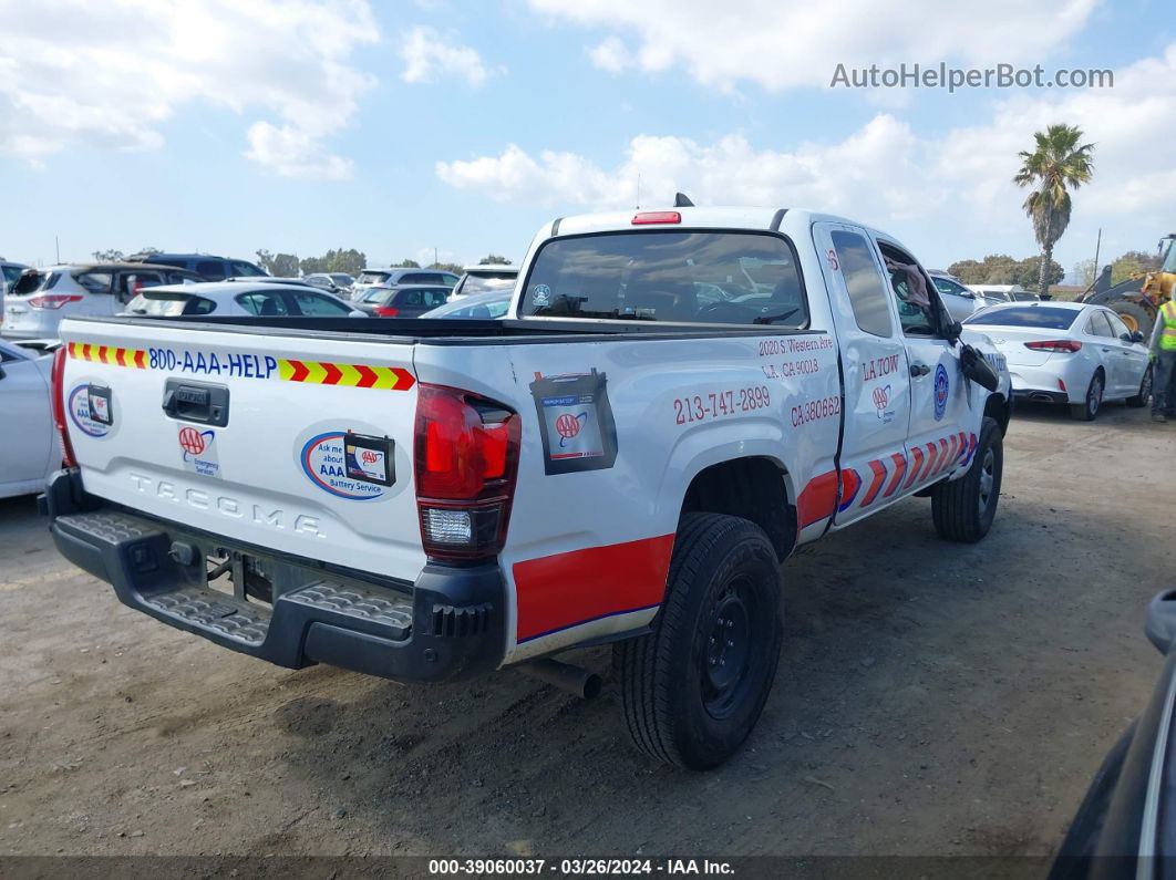 2019 Toyota Tacoma Sr White vin: 5TFRX5GN4KX144517