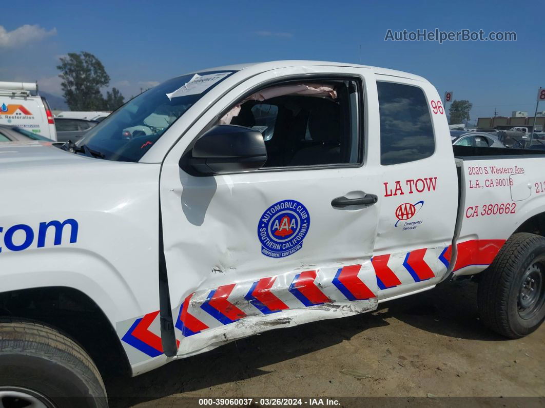 2019 Toyota Tacoma Sr White vin: 5TFRX5GN4KX144517