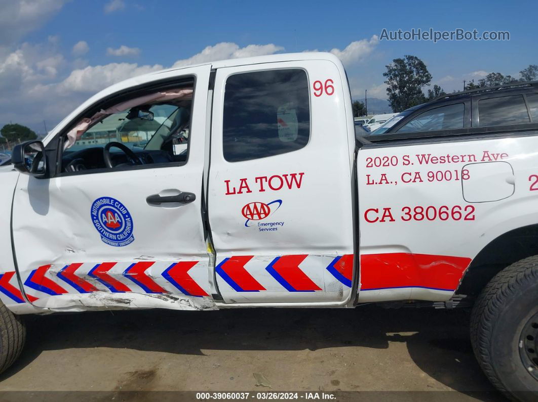 2019 Toyota Tacoma Sr White vin: 5TFRX5GN4KX144517