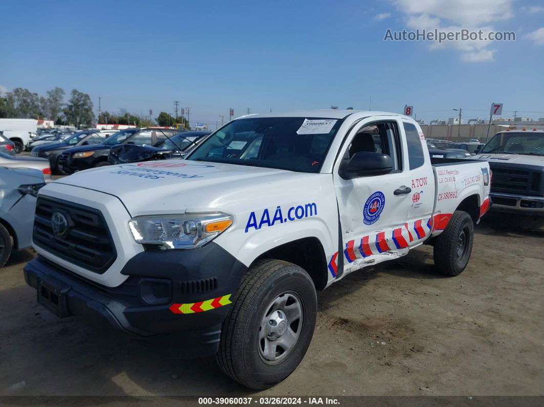 2019 Toyota Tacoma Sr White vin: 5TFRX5GN4KX144517