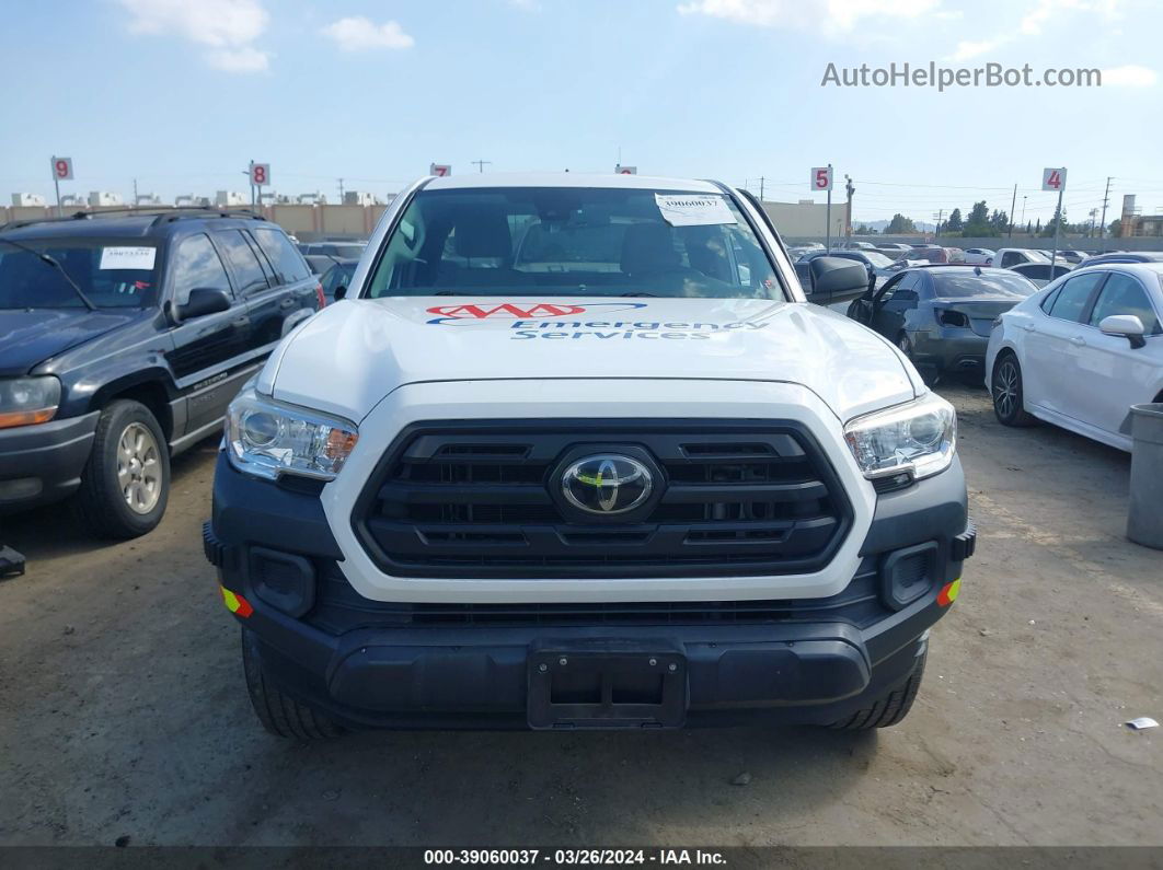 2019 Toyota Tacoma Sr White vin: 5TFRX5GN4KX144517