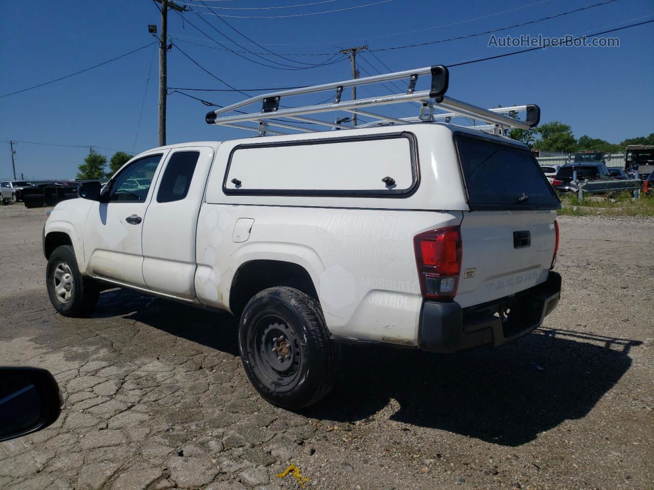 2019 Toyota Tacoma Access Cab White vin: 5TFRX5GN4KX157364