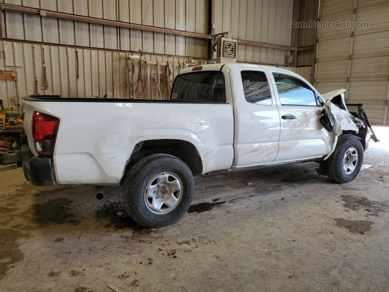 2019 Toyota Tacoma Access Cab White vin: 5TFRX5GN4KX160667