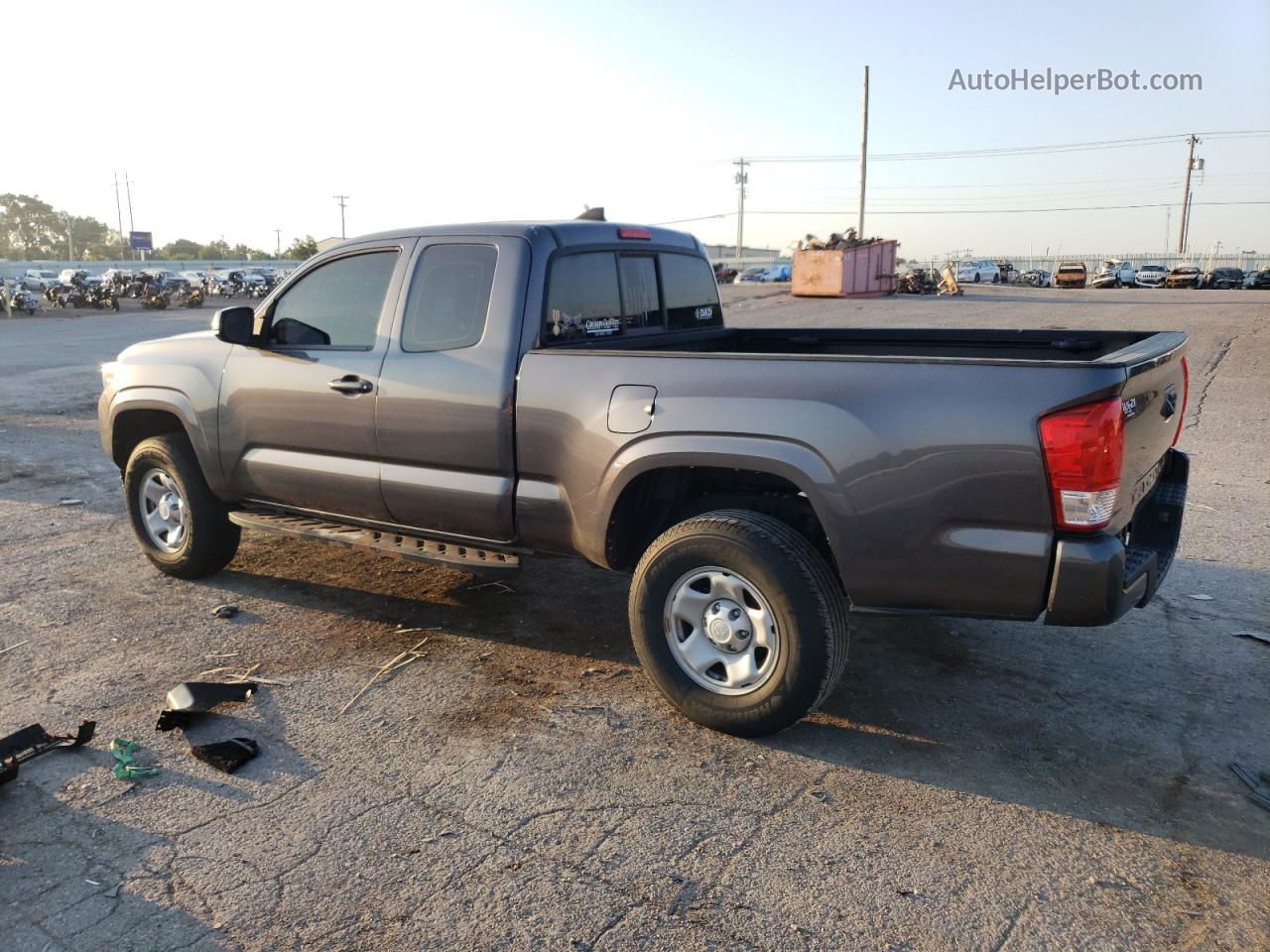 2017 Toyota Tacoma Access Cab Gray vin: 5TFRX5GN5HX080464