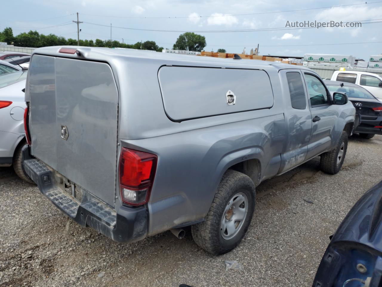 2019 Toyota Tacoma Access Cab Silver vin: 5TFRX5GN5KX143957