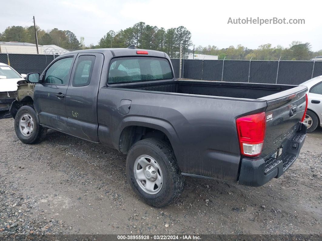 2017 Toyota Tacoma Sr Gray vin: 5TFRX5GN6HX074219