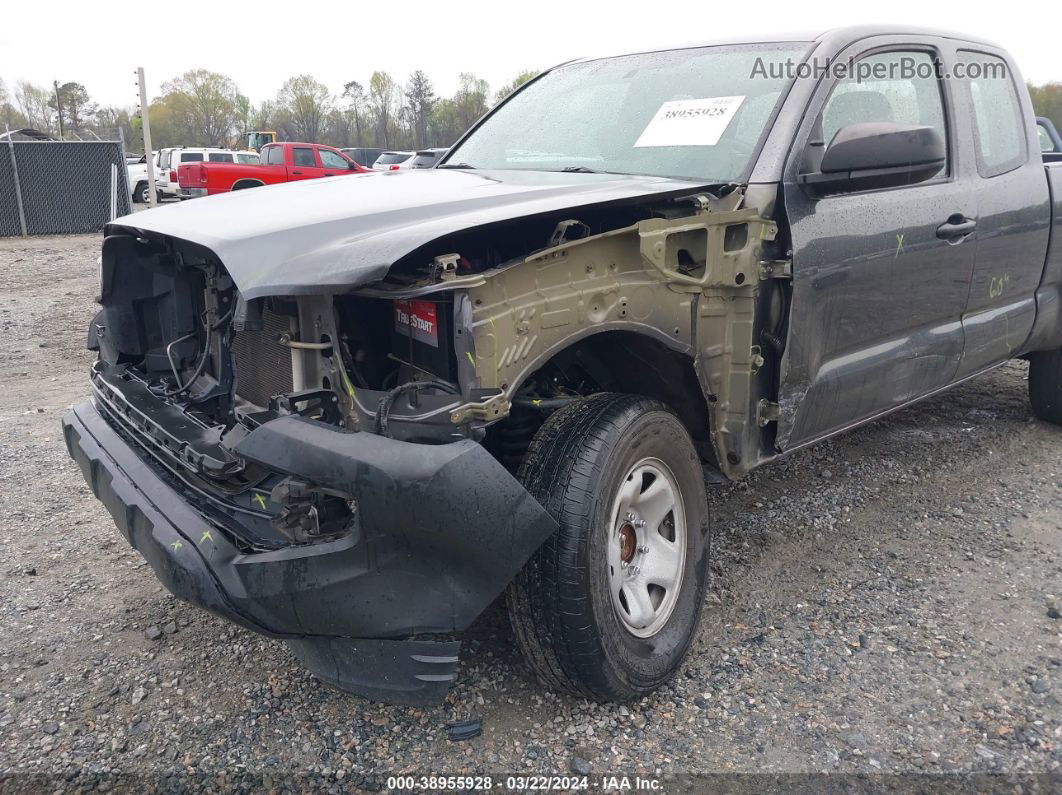 2017 Toyota Tacoma Sr Gray vin: 5TFRX5GN6HX074219