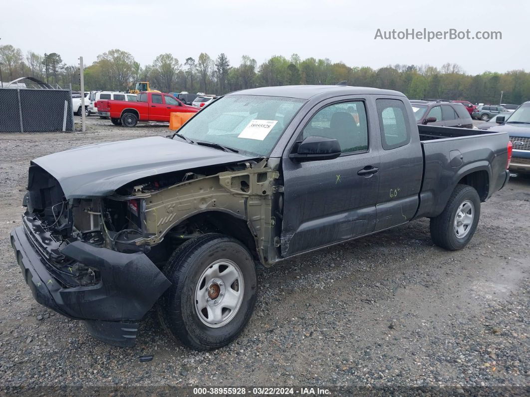 2017 Toyota Tacoma Sr Gray vin: 5TFRX5GN6HX074219