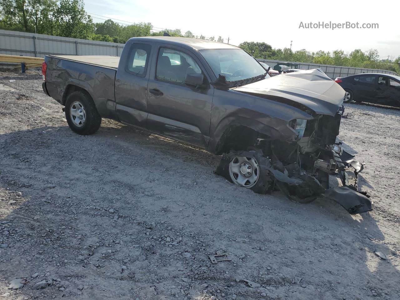 2017 Toyota Tacoma Access Cab Серый vin: 5TFRX5GN6HX075208