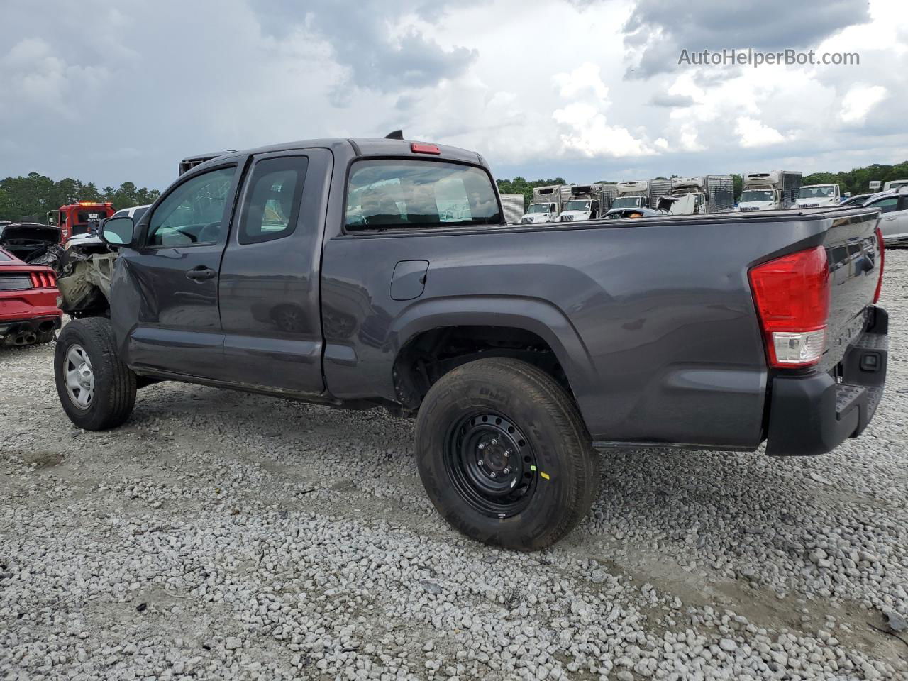 2017 Toyota Tacoma Access Cab Gray vin: 5TFRX5GN6HX075208