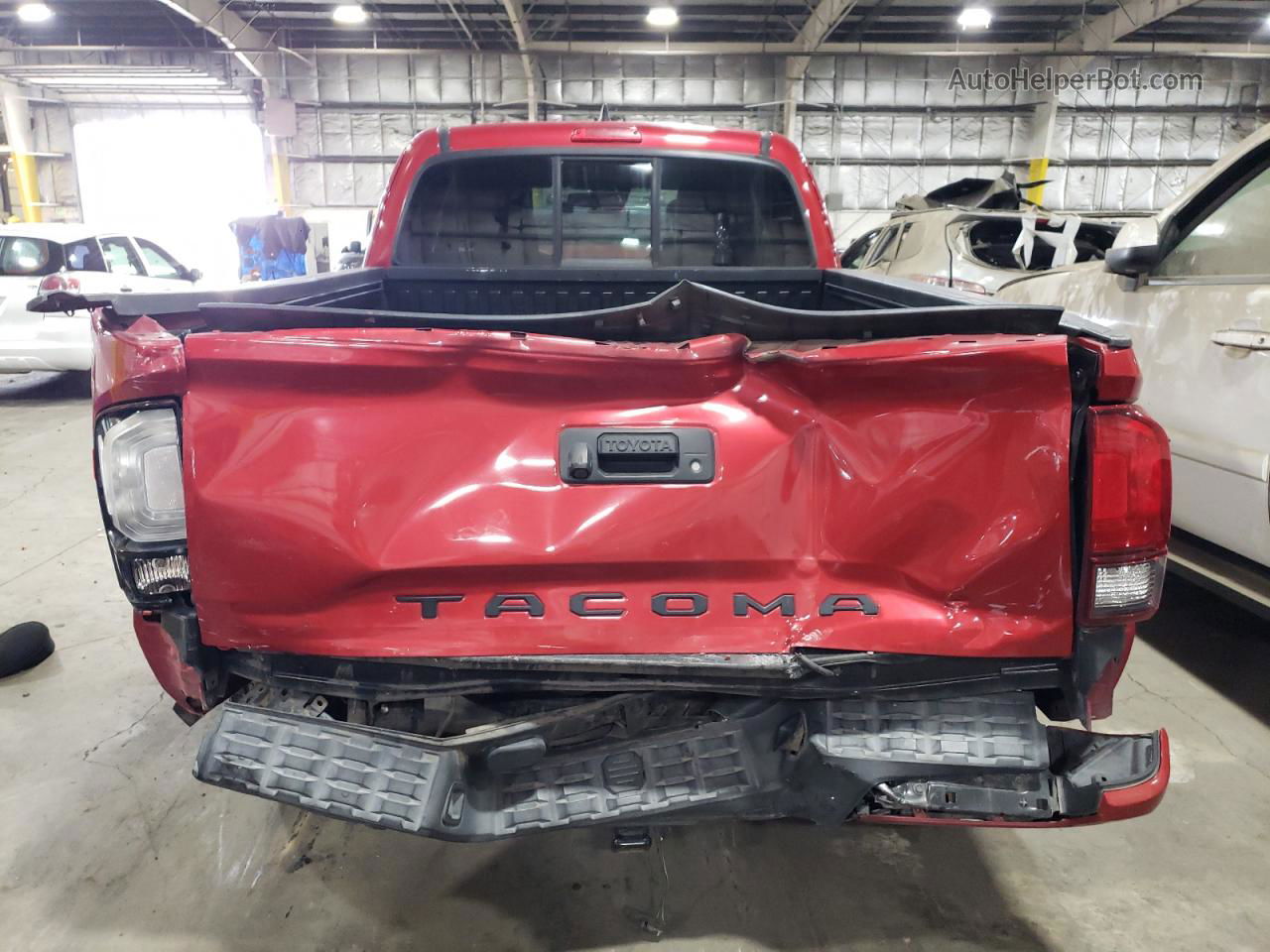 2019 Toyota Tacoma Access Cab Red vin: 5TFRX5GN6KX142655