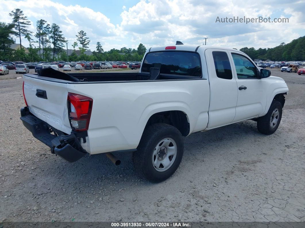 2020 Toyota Tacoma Sr White vin: 5TFRX5GN6LX179352