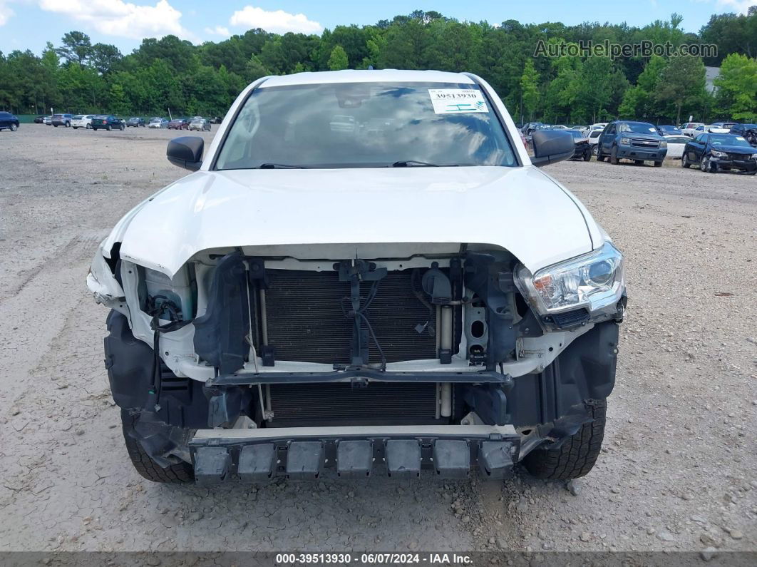 2020 Toyota Tacoma Sr White vin: 5TFRX5GN6LX179352