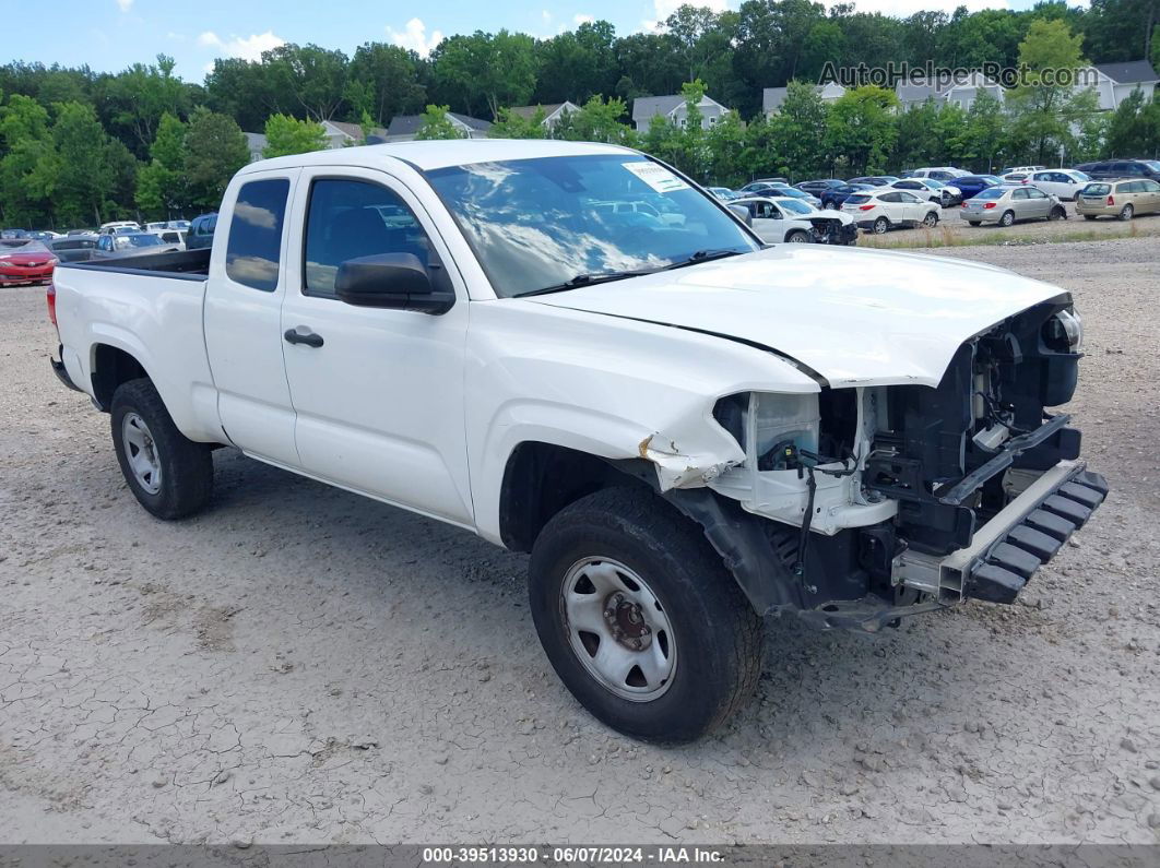 2020 Toyota Tacoma Sr White vin: 5TFRX5GN6LX179352