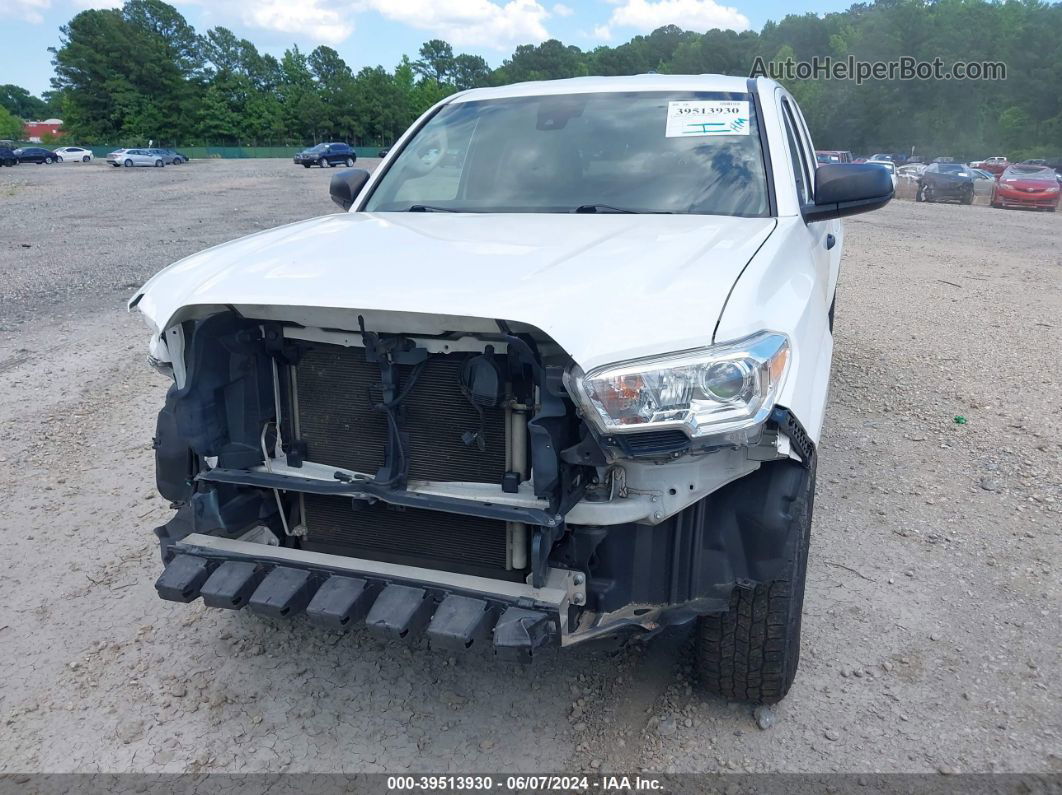 2020 Toyota Tacoma Sr White vin: 5TFRX5GN6LX179352