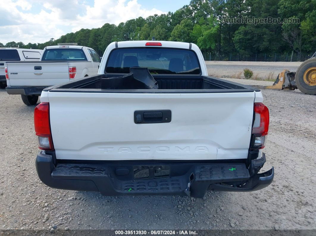 2020 Toyota Tacoma Sr White vin: 5TFRX5GN6LX179352