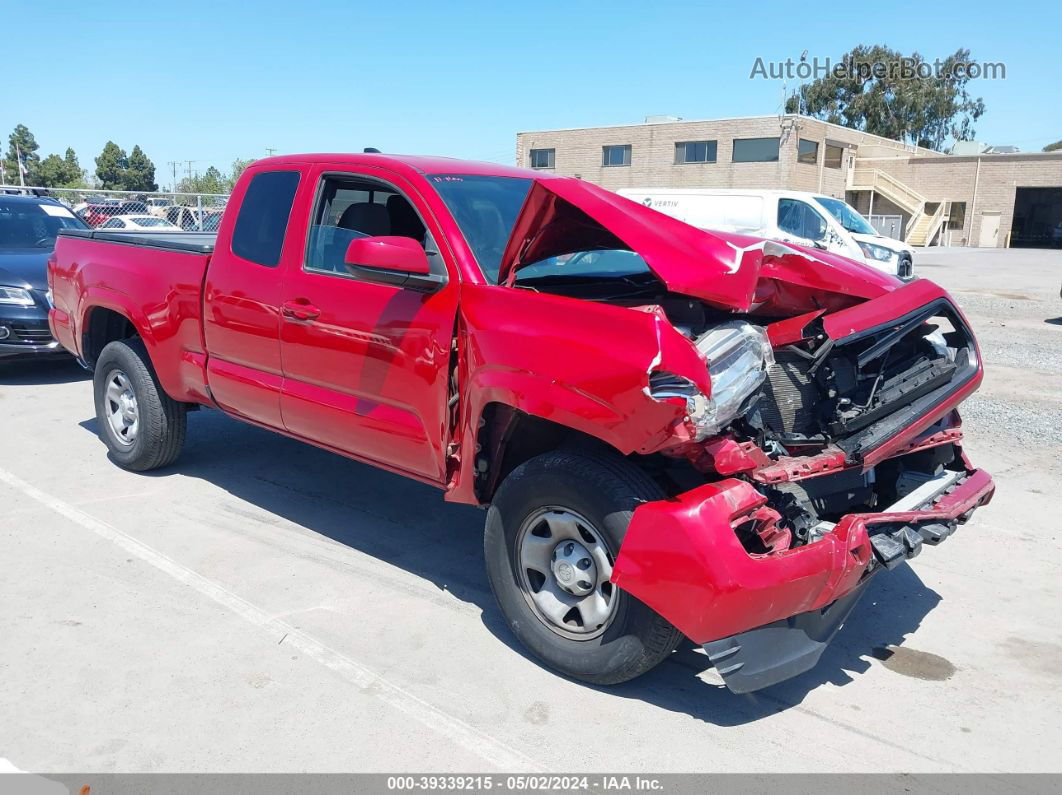 2020 Toyota Tacoma Sr Red vin: 5TFRX5GN6LX183367