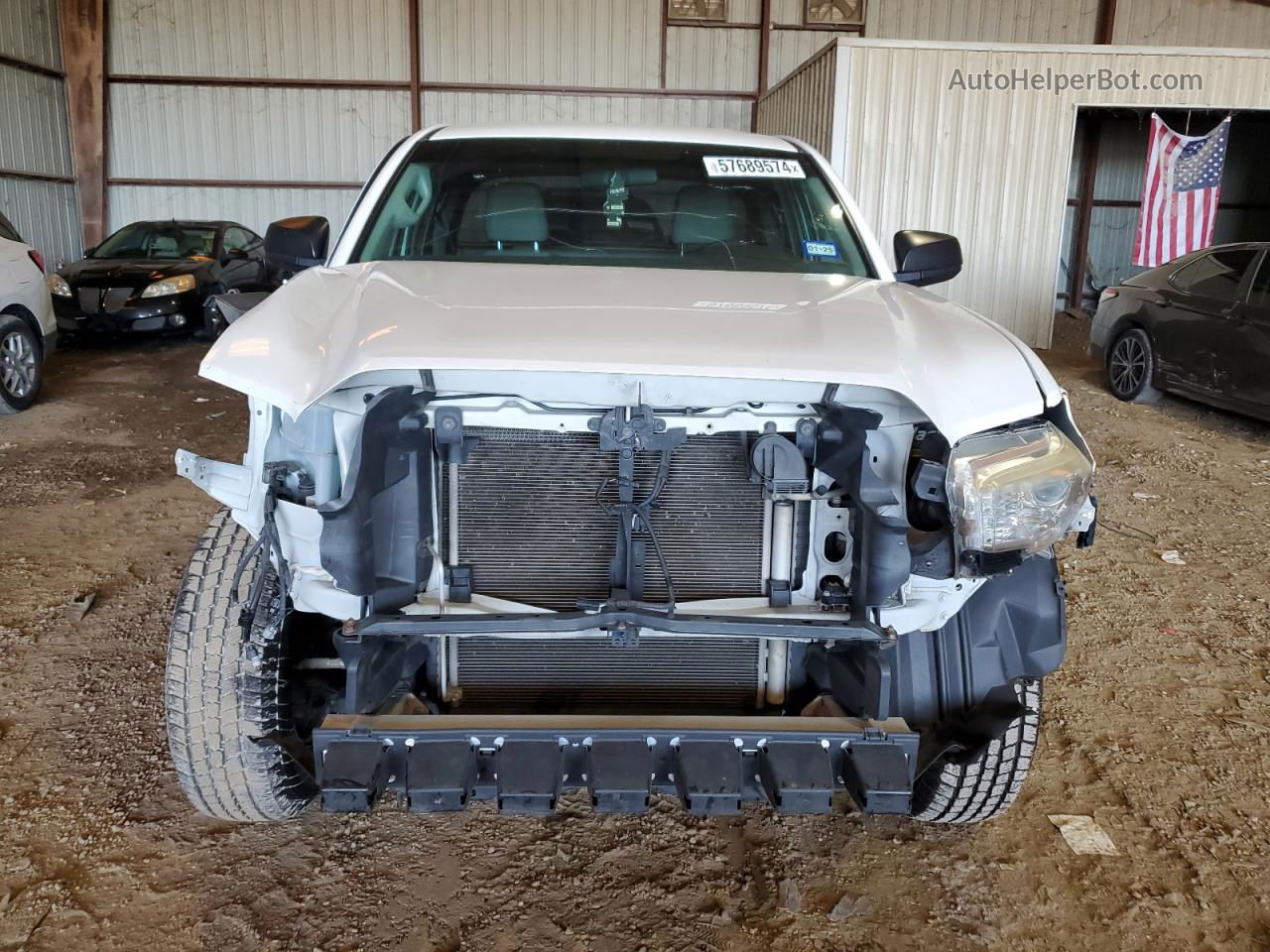 2017 Toyota Tacoma Access Cab White vin: 5TFRX5GN8HX098215