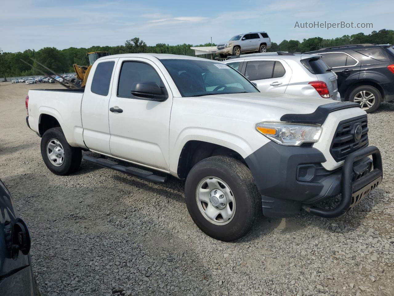 2019 Toyota Tacoma Access Cab White vin: 5TFRX5GN8KX150546