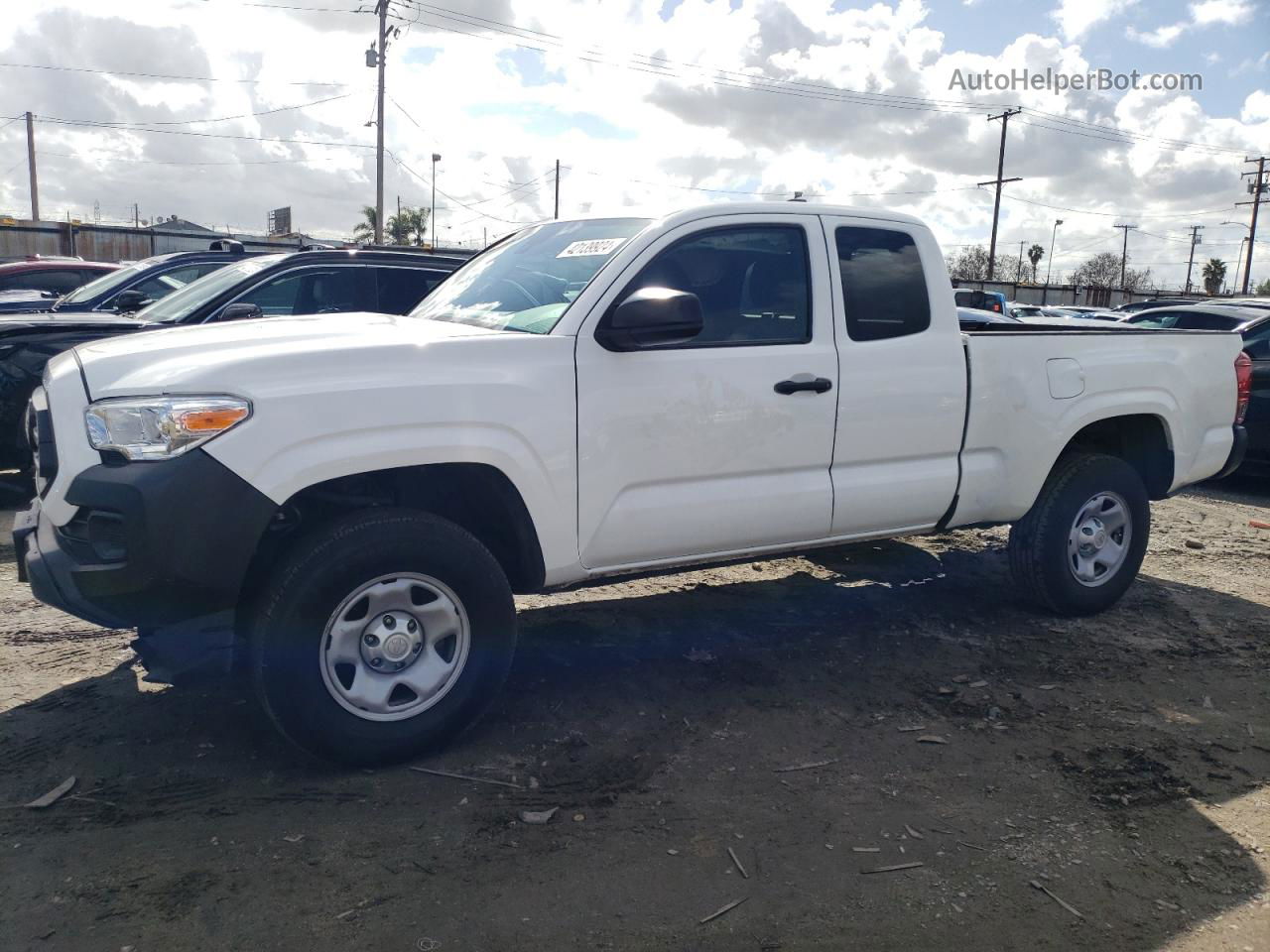 2020 Toyota Tacoma Access Cab White vin: 5TFRX5GN8LX170507